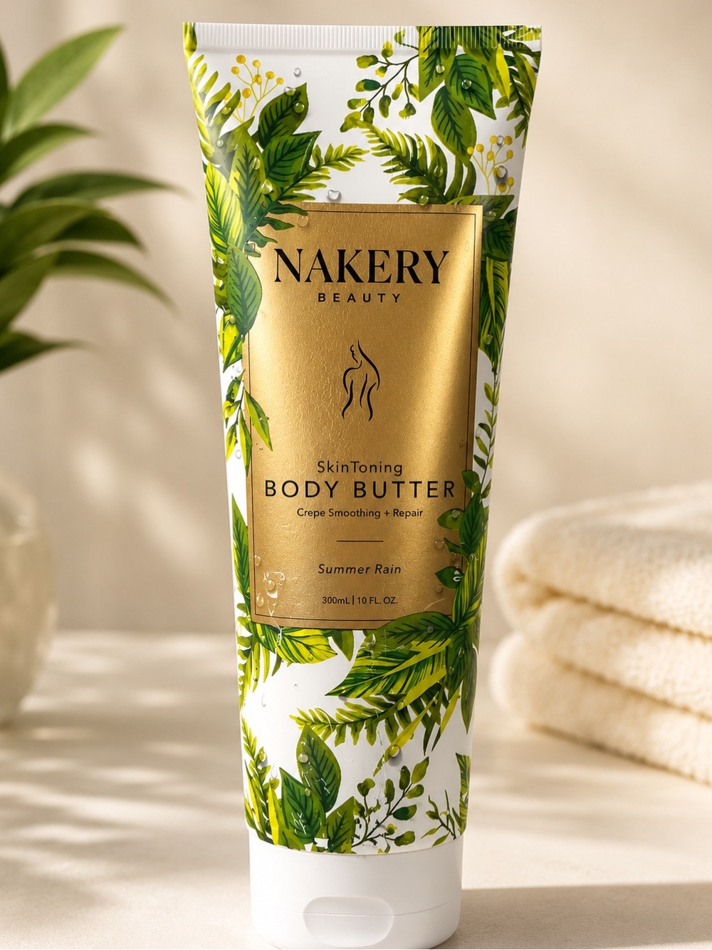 New Sealed Overstock Nakery Beauty Skin Toning Body Butter Summer Rain 10 oz